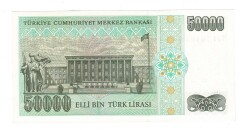 7.Emisyon 2.Tertip 50.000 Türk Lirası Seri M01 ÇİL - TCK9861 - 2