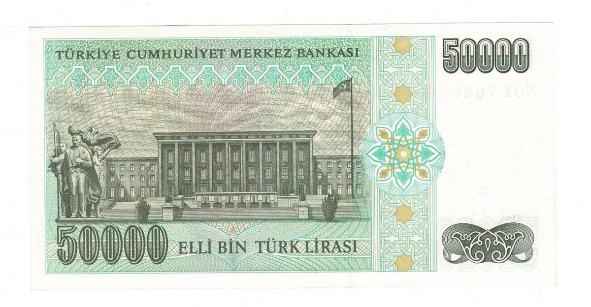 7.Emisyon 2.Tertip 50.000 Türk Lirası Seri M01 ÇİL - TCK9861 - 2