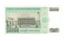 7.Emisyon 2.Tertip 50.000 Türk Lirası Seri M49 ÇA - TCK9860 - 2