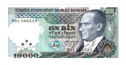 7.Emisyon 3.Tertip 10.000 Türk Lirası Seri H01 ÇİL TCK10186 - 3