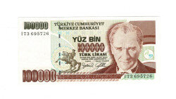 7.Emisyon 3.Tertip 100.000 Türk Lirası Seri I73 ÇİL TCK10030 - Gökçekoleksiyon