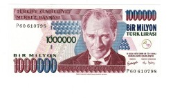 7.Emisyon 3.Tertip 1.000.000 Türk Lirası Seri P60 ÇİL - TCK9839 - 1