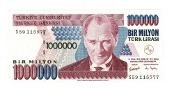 7.Emisyon 3.Tertip 1.000.000 Türk Lirası Seri S59 ÇİL - TCK9836 - 1