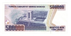 7.Emisyon 3.Tertip 500000 Türk Lirası Seri C26 - ÇA/ÇİL TCK10150 - 2