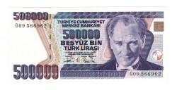 7.Emisyon 3.Tertip 500000 Türk Lirası Seri G09 - ÇİL TCK10151 - 1