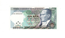 7.Emisyon 4.Tertip 10.000 Türk Lirası Seri J24 ÇİL TCK9985 - Gökçekoleksiyon