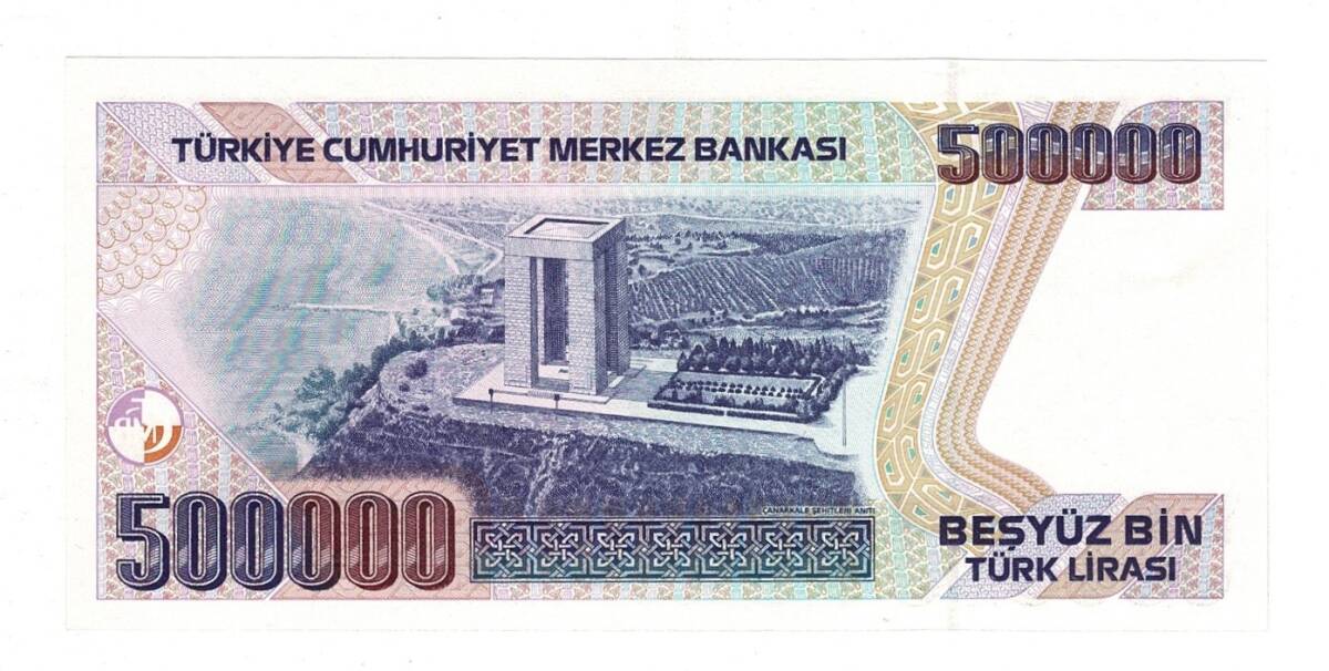 7.Emisyon 4.Tertip 500000 Türk Lirası Seri H37 - ÇİL TCK10152 - 2