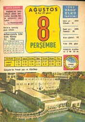 8 Ağustos 1985 Takvim Yaprağı - Doğum Günü Hediyesi EFMN13973 - Gökçekoleksiyon