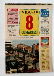 8 Aralık 1979 Takvim Yaprağı -Doğum Günü Hediyesi EFM(N)6534 - Gökçekoleksiyon