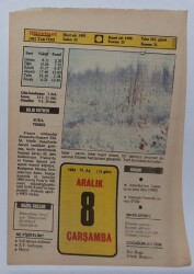 8 Aralık 1982 Takvim Yaprağı - Doğum Günü Hediyesi EFM(N)7313 - Gökçekoleksiyon