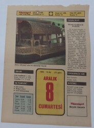 8 Aralık 1984 Takvim Yaprağı - Doğum Günü Hediyesi EFM(N)7042 - Gökçekoleksiyon