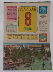 8 Aralık 1989 Takvim Yaprağı - Doğum Günü Hediyesi EFM(N)6823 - Gökçekoleksiyon