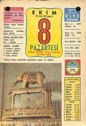 8 Ekim 1979 Takvim Yaprağı - Doğum Günü Hediyesi EFM(N)11730 - Gökçekoleksiyon