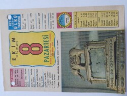 8 Ekim 1979 Takvim Yaprağı -Doğum Günü Hediyesi EFM(N)6473 - Gökçekoleksiyon