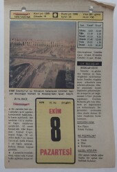 8 Ekim 1979 Takvim Yaprağı - Doğum Günü Hediyesi EFM(N)7358 - Gökçekoleksiyon