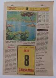 8 Ekim 1980 Takvim Yaprağı - Doğum Günü Hediyesi EFM(N)7074 - Gökçekoleksiyon