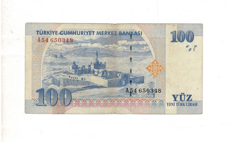 8. Emisyon 100 YTL Seri A54 Temiz TCK9942 - 1