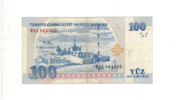 8. Emisyon 100 YTL Seri B61 Temiz TCK9925 - Gökçekoleksiyon