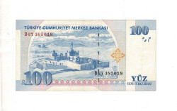 8. Emisyon 100 YTL Seri B67 ÇÇT TCK9926 - Gökçekoleksiyon