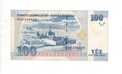 8. Emisyon 100 YTL Seri D09 ÇT+ TCK9937 - Gökçekoleksiyon