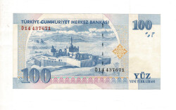 8. Emisyon 100 YTL Seri D14 ÇÇT TCK9938 - Gökçekoleksiyon