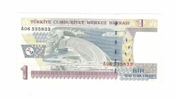 8. Emisyon 1.Tertip 1 YTL ÇİL Seri A06 TCK9779 - 1