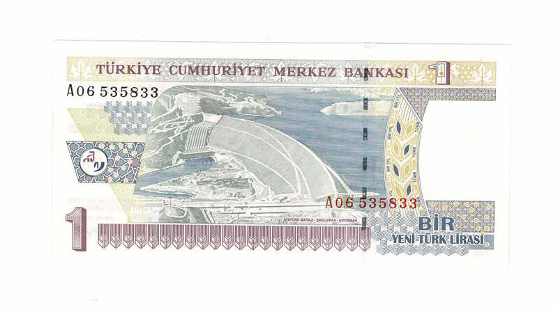 8. Emisyon 1.Tertip 1 YTL ÇİL Seri A06 TCK9779 - 1