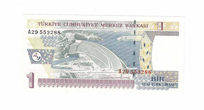 8. Emisyon 1.Tertip 1 YTL ÇİL Seri A29 TCK9785 - 1