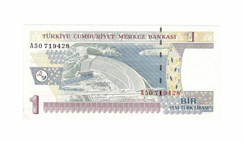 8. Emisyon 1 YTL Seri A50 ÇİL TCK9789 - 1