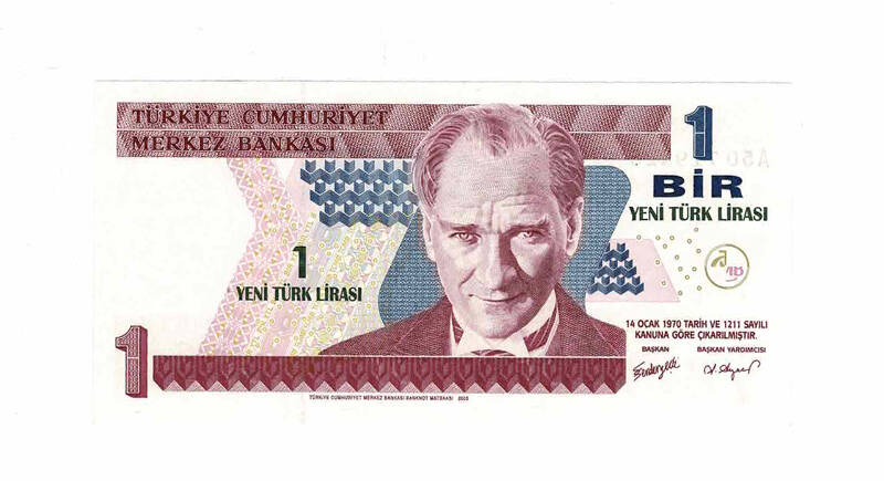 8. Emisyon 1 YTL Seri A50 ÇİL TCK9789 - 2