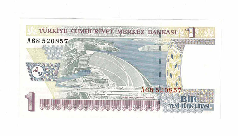 8. Emisyon 1 YTL Seri A68 ÇİL TCK9794 - 1