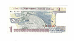 8. Emisyon 1.Tertip 1 YTL Seri A01 ÇİL TCK9777 - 1