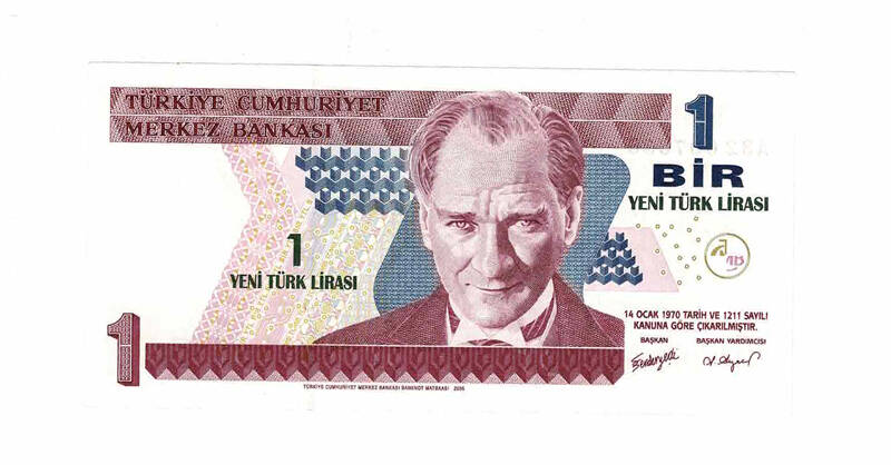 8. Emisyon 1.Tertip 1 YTL Seri A32 ÇİL TCK9786 - 2