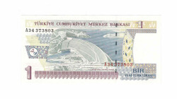 8. Emisyon 1.Tertip 1 YTL Seri A34 ÇİL TCK9787 - 1