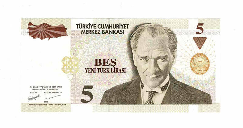 8. Emisyon 5 YTL Seri B69 ÇİL TCK9796 - 2