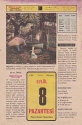 8 Eylül 1980 Takvim Yaprağı -Doğum Günü Hediyesi EFM(N)6408 - Gökçekoleksiyon