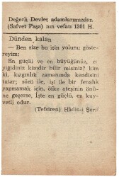 8 Kasım 1948 Takvim Yaprağı EFM830 - 2
