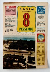 8 Kasım 1979 Takvim Yaprağı -Doğum Günü Hediyesi EFM(N)6504 - Gökçekoleksiyon