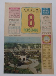 8 Kasım 1989 Takvim Yaprağı - Doğum Günü Hediyesi EFM(N)6760 - Gökçekoleksiyon