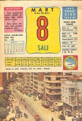 8 Mart 1983 Takvim Yaprağı - Doğum Günü Hediyesi EFMN15043 - Gökçekoleksiyon