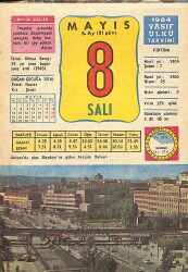 8 Mayıs 1984 Takvim Yaprağı - Doğum Günü Hediyesi EFMN15169 - Gökçekoleksiyon