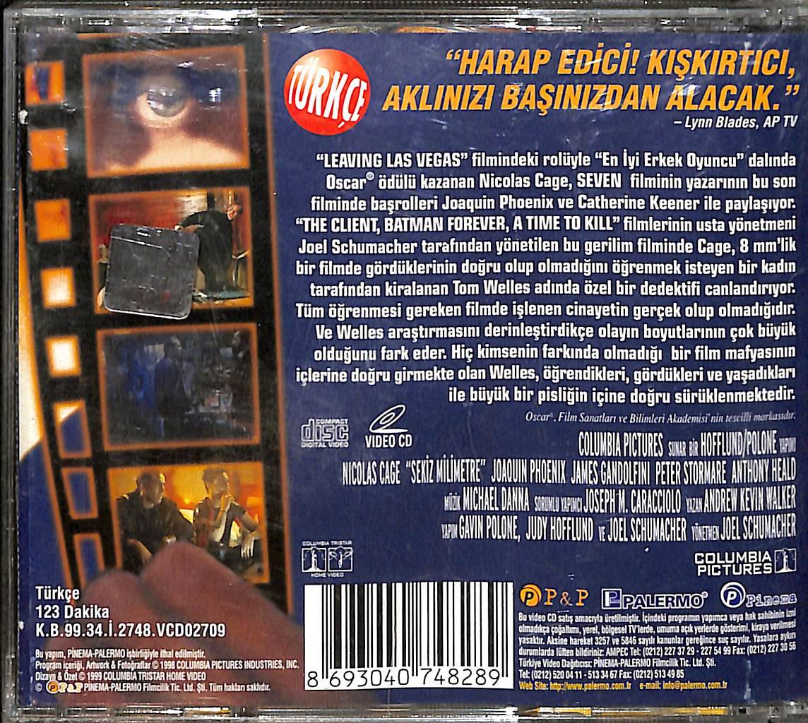 8 Milimetre – Eight Millimeter (1999) Orijinal VCD Film VCD28830 - 2