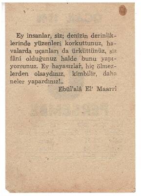 8 Ocak 1948 Takvim Yaprağı EFM928 - 2