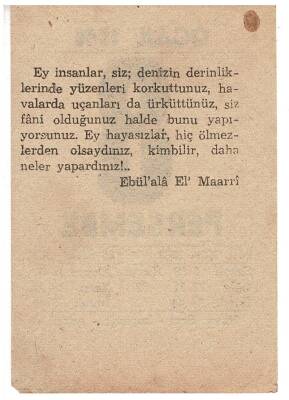 8 Ocak 1948 Takvim Yaprağı EFM928 - 4