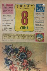 8 Şubat 1980 Takvim Yaprağı - Doğum Günü Hediyesi EFM(N)7832 - Gökçekoleksiyon