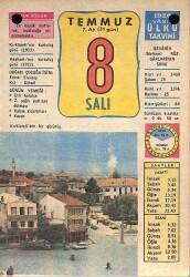 8 Temmuz 1980 Takvim Yaprağı - Doğum Günü Hediyesi EFM(N)9155 - Gökçekoleksiyon