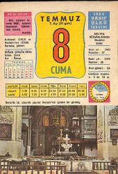 8 Temmuz 1983 Takvim Yaprağı - Doğum Günü Hediyesi EFM(N)9033 - Gökçekoleksiyon