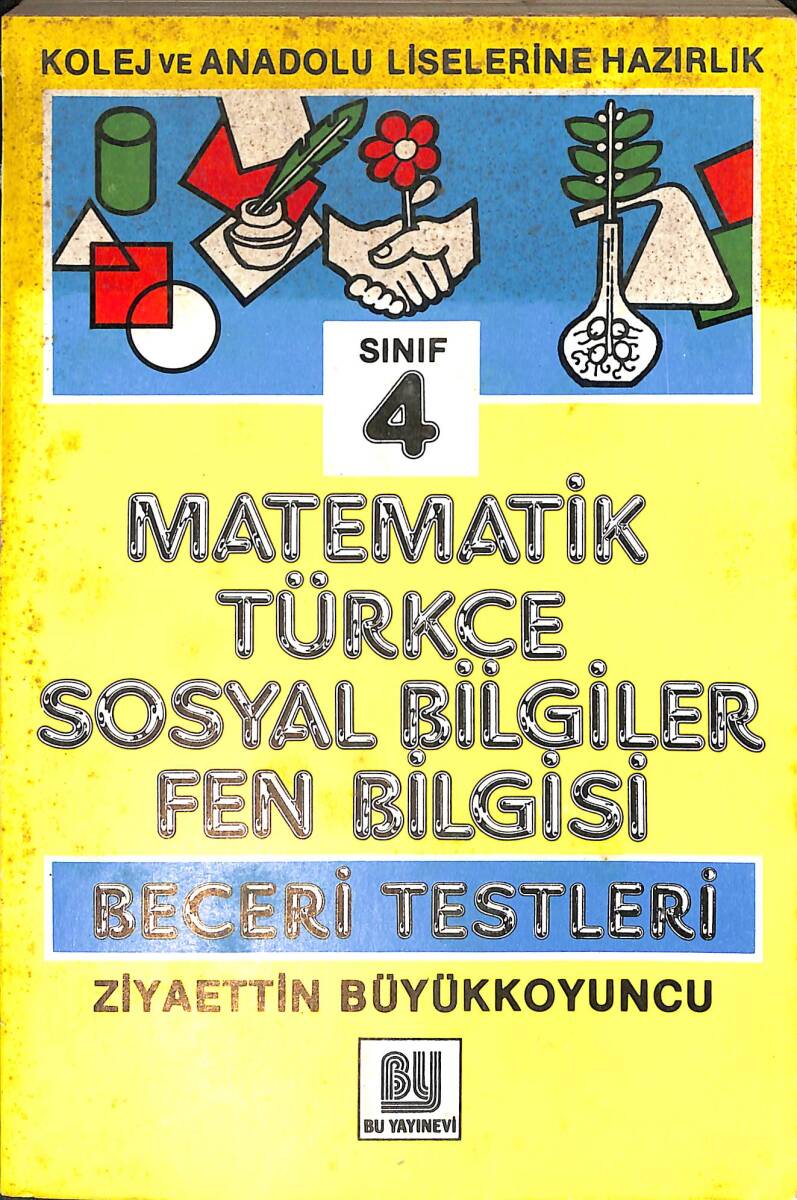 80'ler 4.Sınıf Matematik Türkçe Sosyal Fen Bilgisi Beceri Testleri NDR99089 - 1