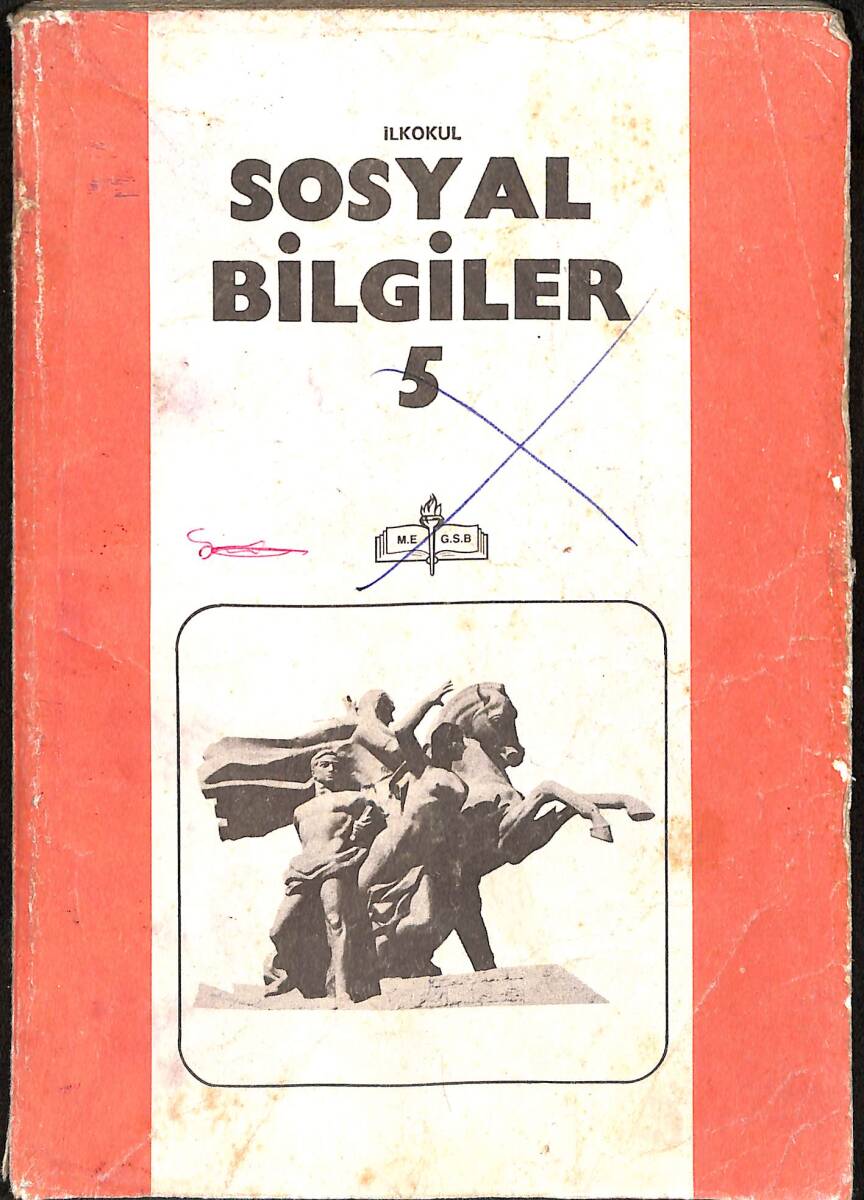 80'ler İlkokul Sosyal Bilgiler 5.Sınıf Ders Kitabı NDR99368 - 1