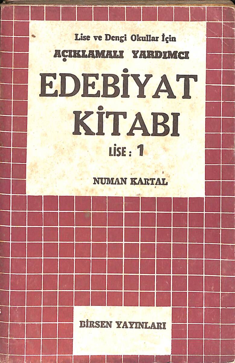 80'ler Lise ve Dengi Okullar İçin Açıklamalı Yardımcı Edebiyat Kitabı Lise 1 NDR99389 - 1